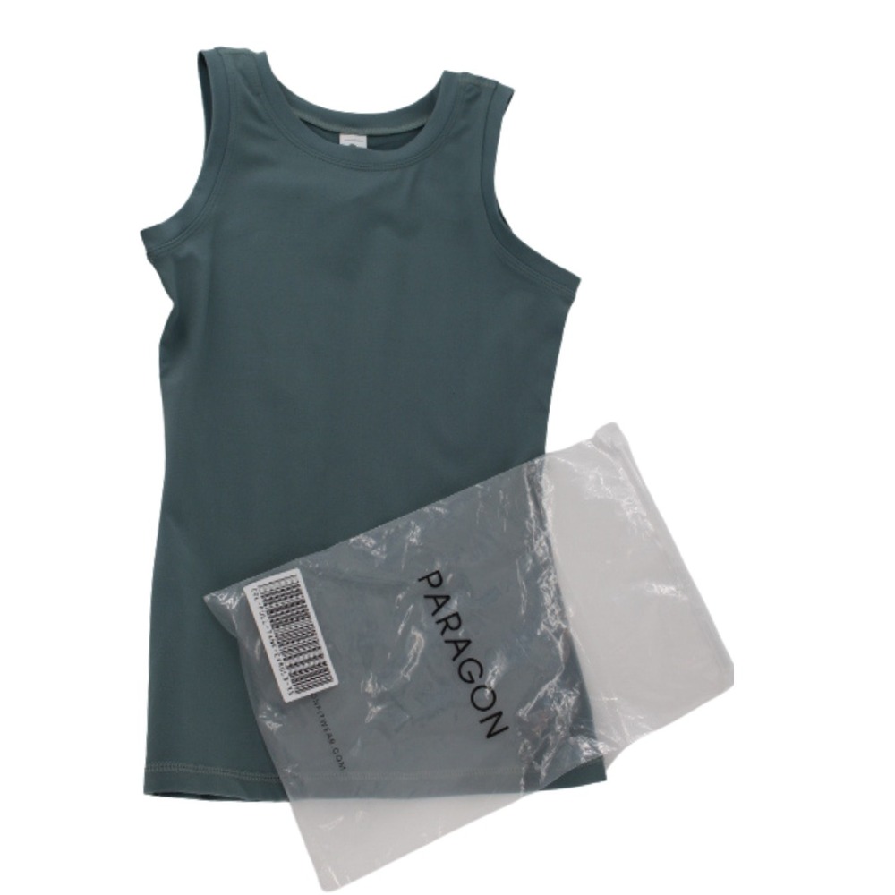 Paragon Teal Green Athletic Tank Top‎ Womens XS Nylon Sleeveless Performance
